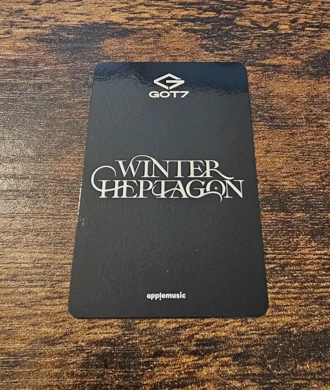 GOT7 'Winter Heptagon' Official Apple Music Pre-order Benefit Photocard - Jay B