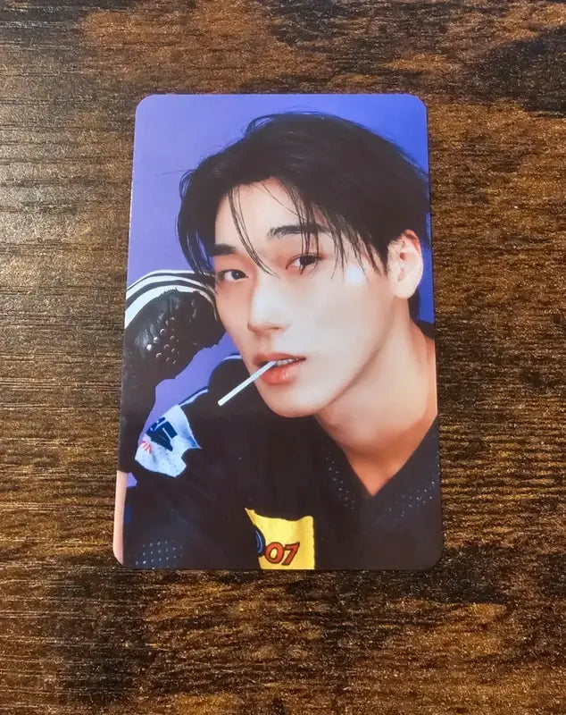 Ateez 'Aniteez in Color' MD random trading card photocard - San