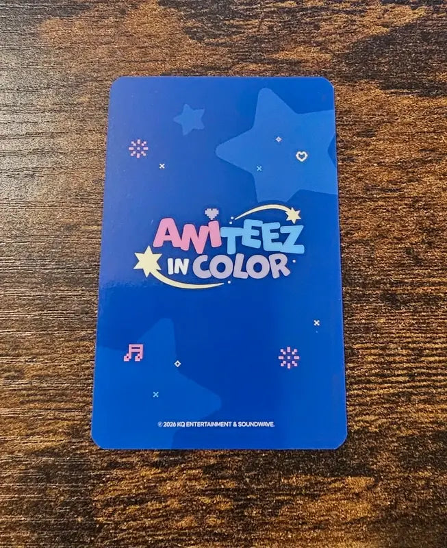 Ateez 'Aniteez in Color' MD random trading card photocard - San