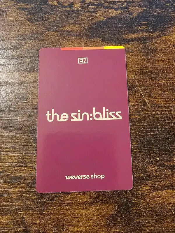 Enhypen 'The Sin: Bliss' Weverse Pre-order Benefit Photocard - Jungwon