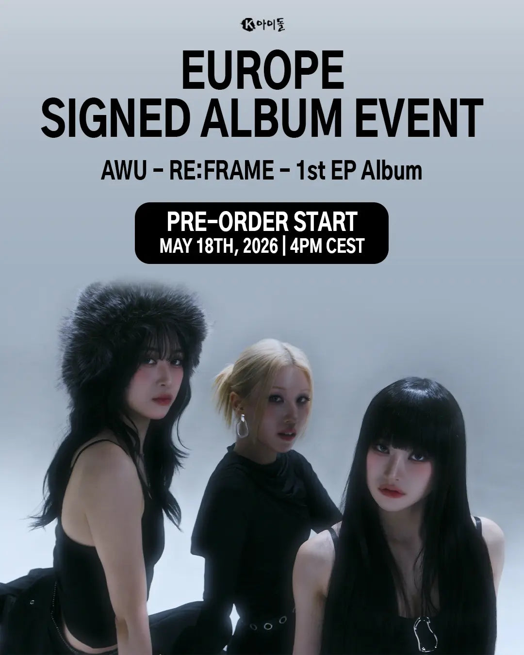 *Signed Album & Lucky Draw Event* RE:FRAME by AWU