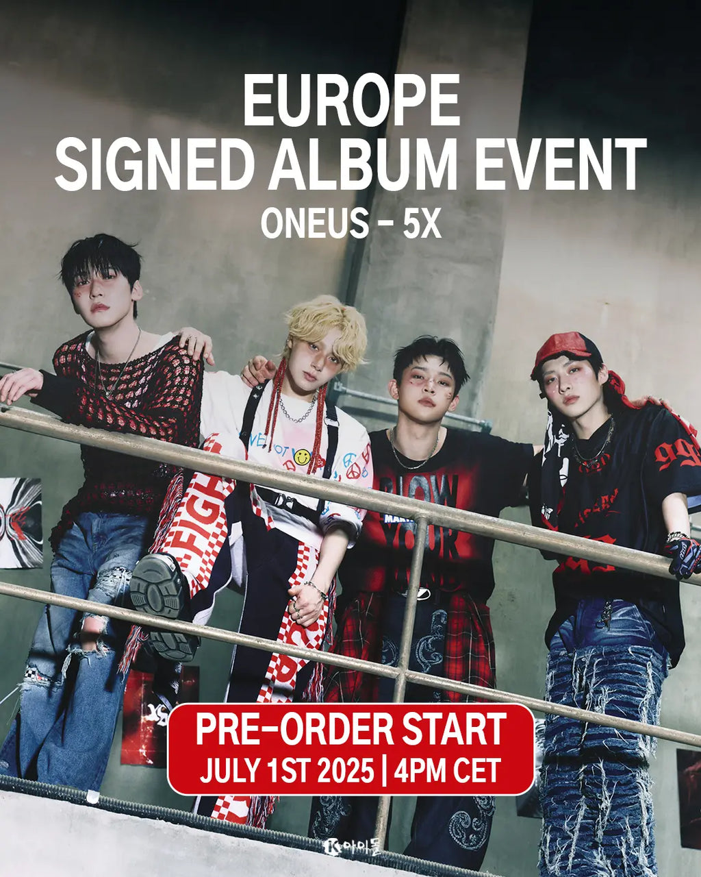 *SIGNED ALBUM & LUCKY DRAW EVENT* 5x by ONEUS - Pocaalbum Version