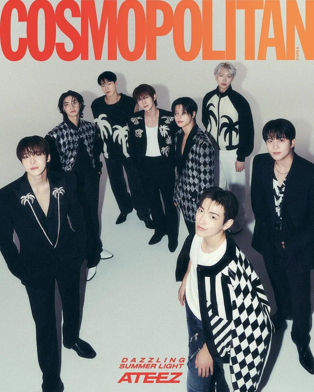 Ateez Cosmopolitan July 2024 Group Magazine Cover - Type B