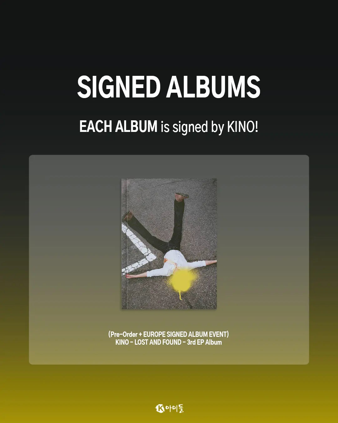 *Signed Album & Lucky Draw Event* Lost and Found by KINO