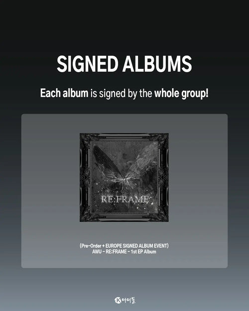 *Signed Album & Lucky Draw Event* RE:FRAME by AWU