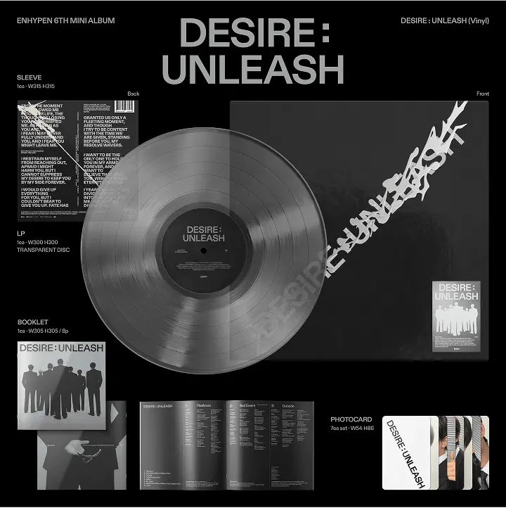 Desire: Unleash by Enhypen - LP/Vinyl Version