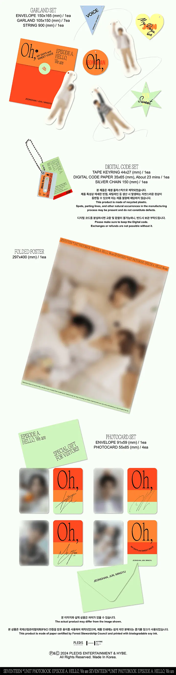 Seventeen Unit Photobook - Episode A: HELLO, We are (Jeonghan, Jun & Mingyu)