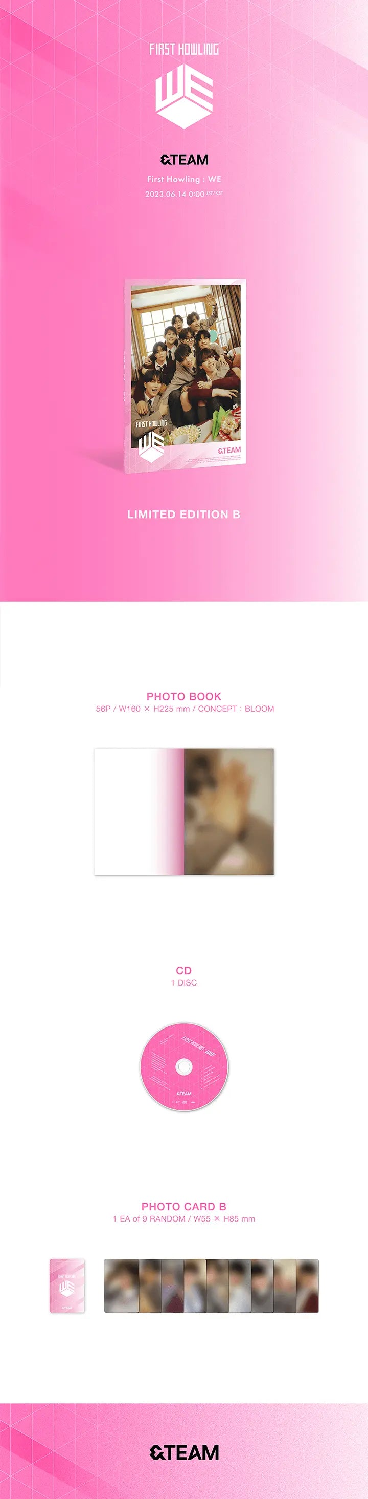 First Howling: WE by &TEAM - Limited B Version