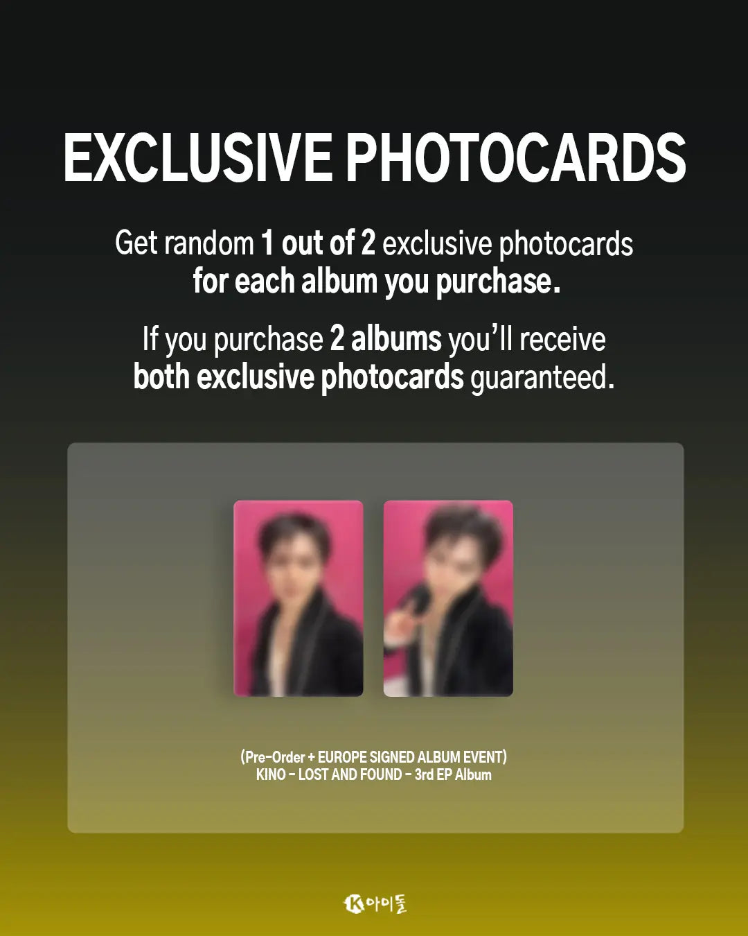 *Signed Album & Lucky Draw Event* Lost and Found by KINO
