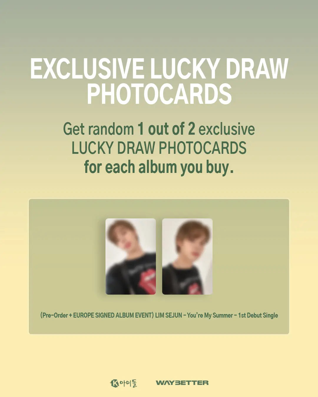 *SPECIAL EVENT/SIGNED ALBUM* You're My Summer by Lim Sejun