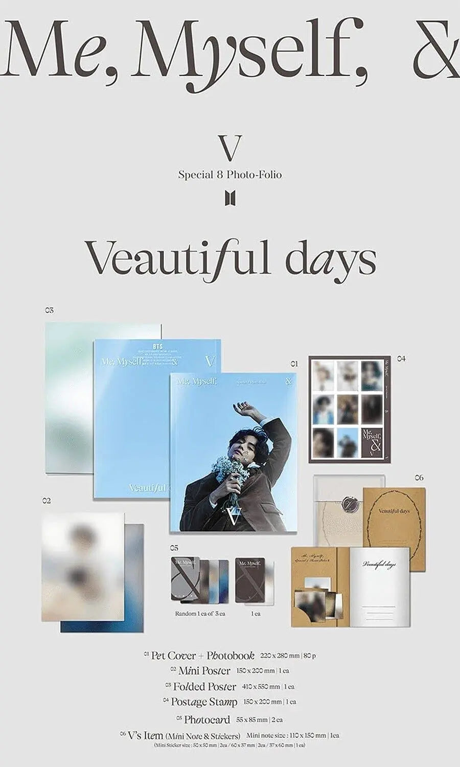 V (BTS) Special 8 Photo Folio