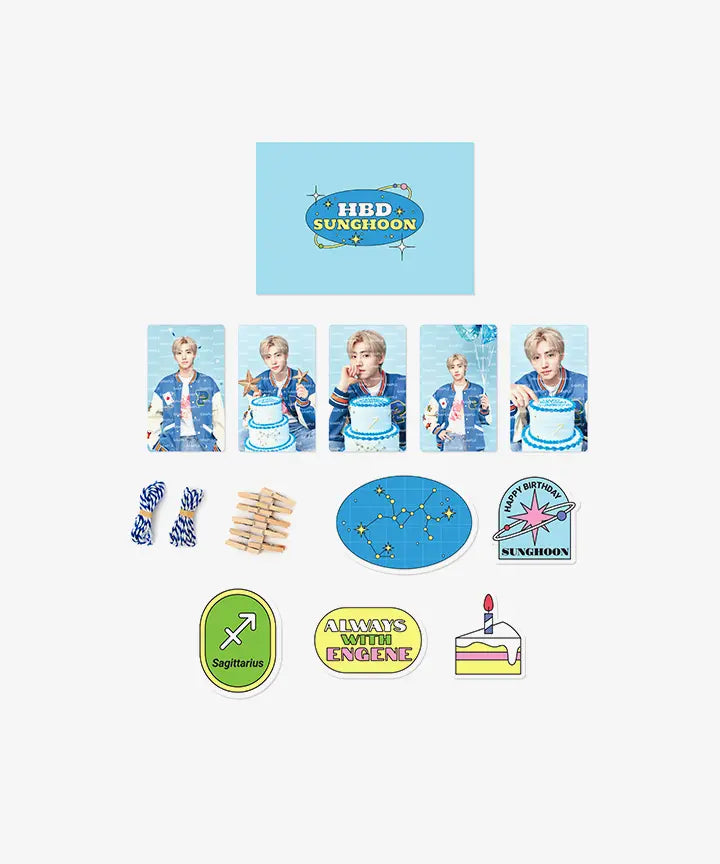 Sunghoon (Enhypen) HBD DIY Photocard Garland
