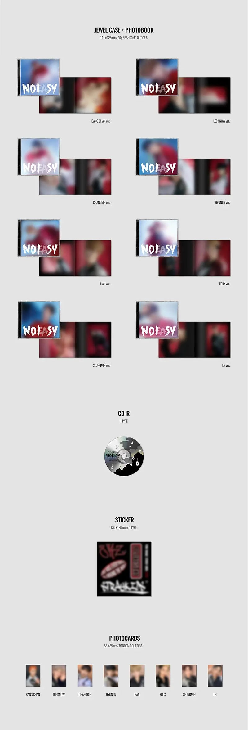 NOEASY by Stray Kids - Jewel Case Version