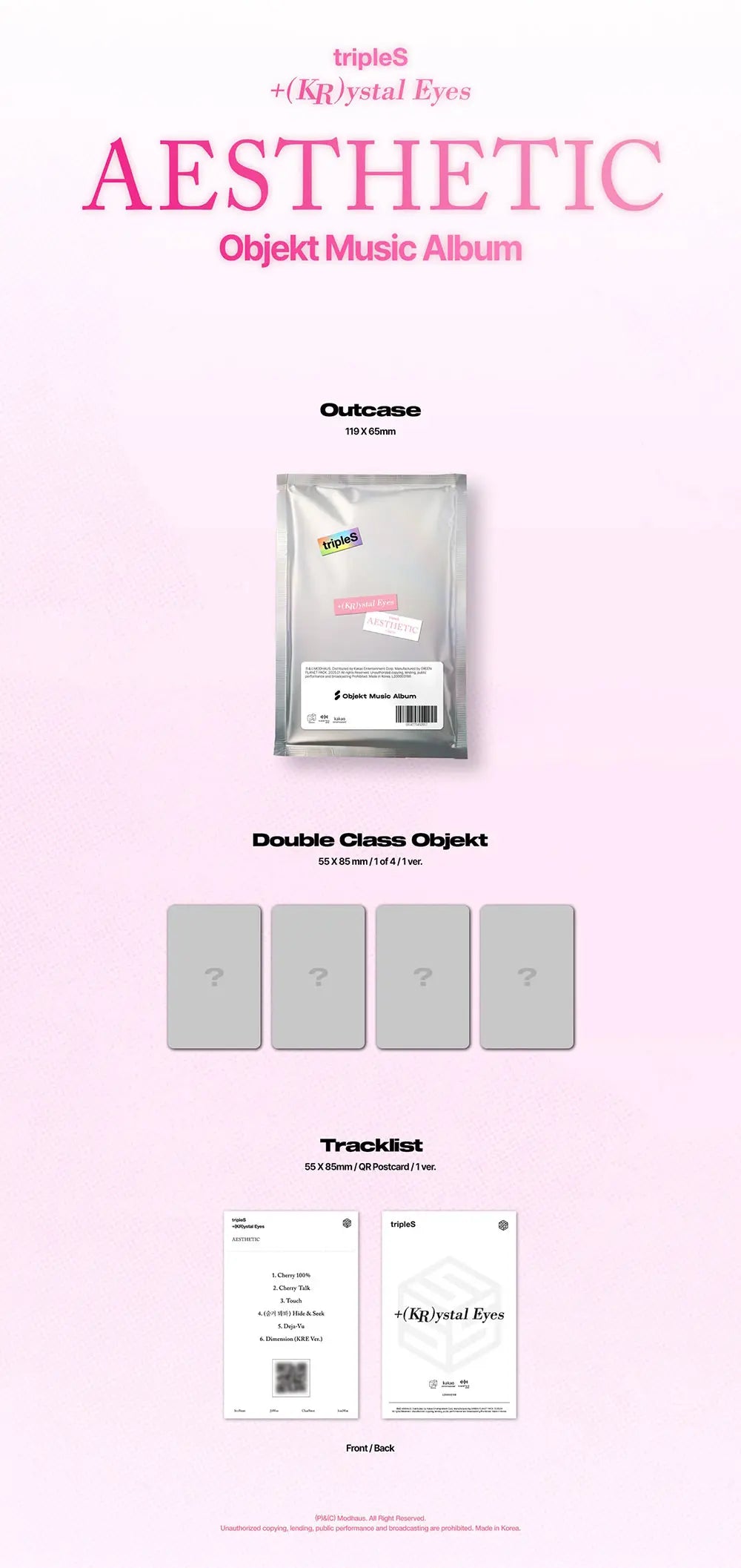 AESTHETIC by tripleS +(KR)ystal Eyes - Objekt Music Album