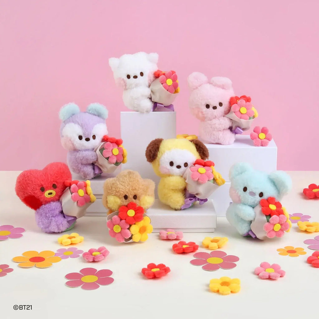 BT21 X Monopoly Collaboration minini Bouquet Plush Keyring