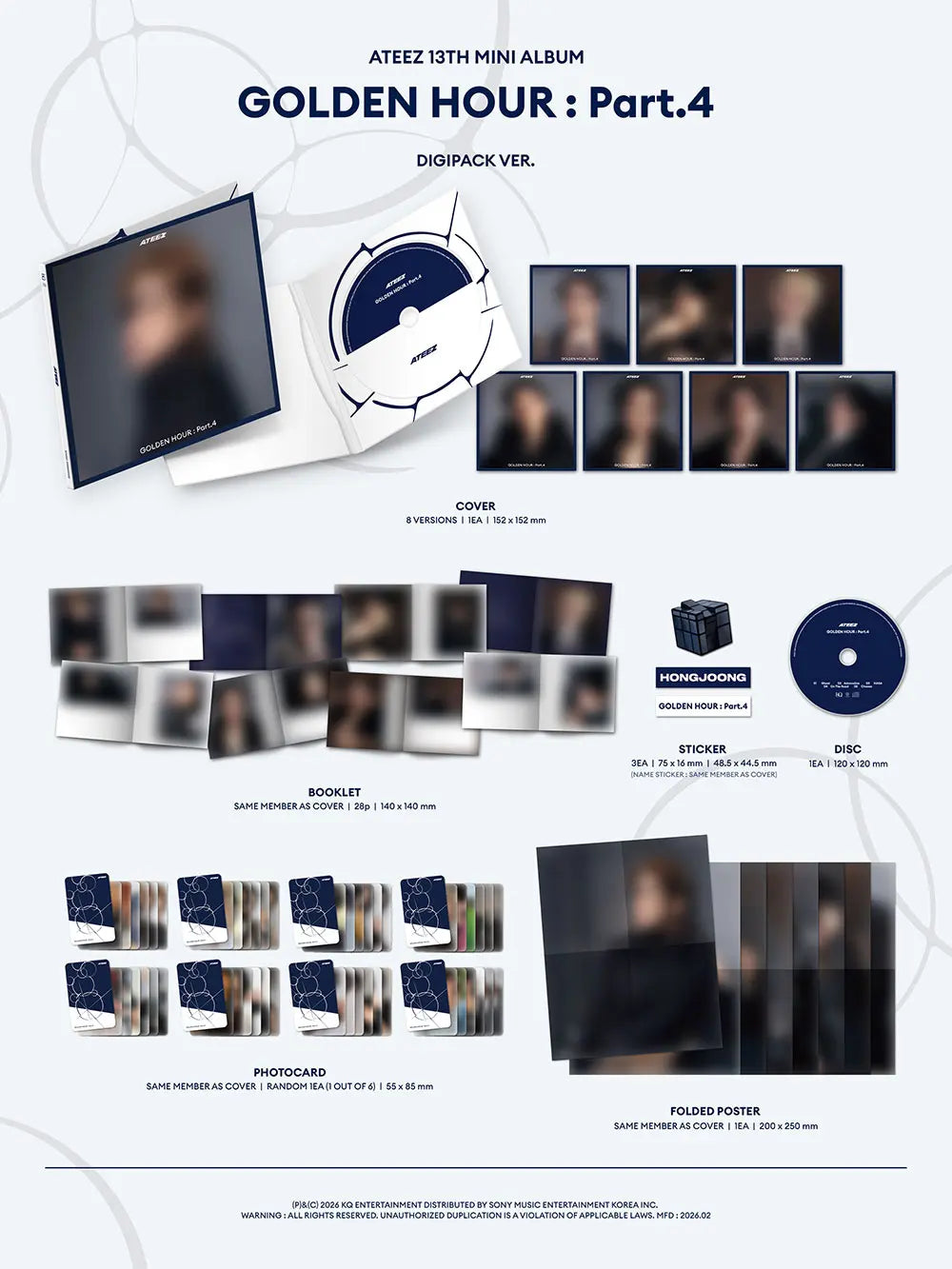 Golden Hour: Part. 4 by ATEEZ - Digipack Version