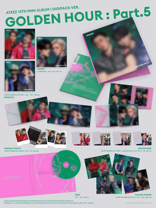Golden Hour: Part. 5 by Ateez - Digipack UNIT Version