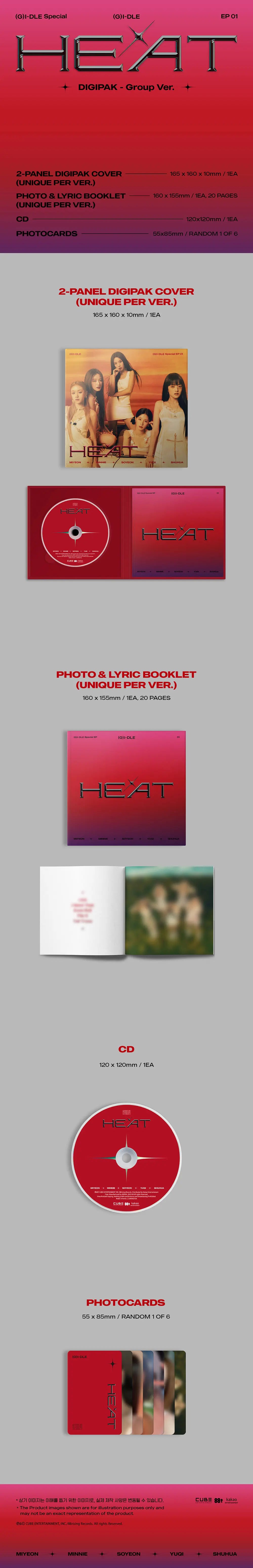 Heat by (G)I-DLE - Group Digipack Version