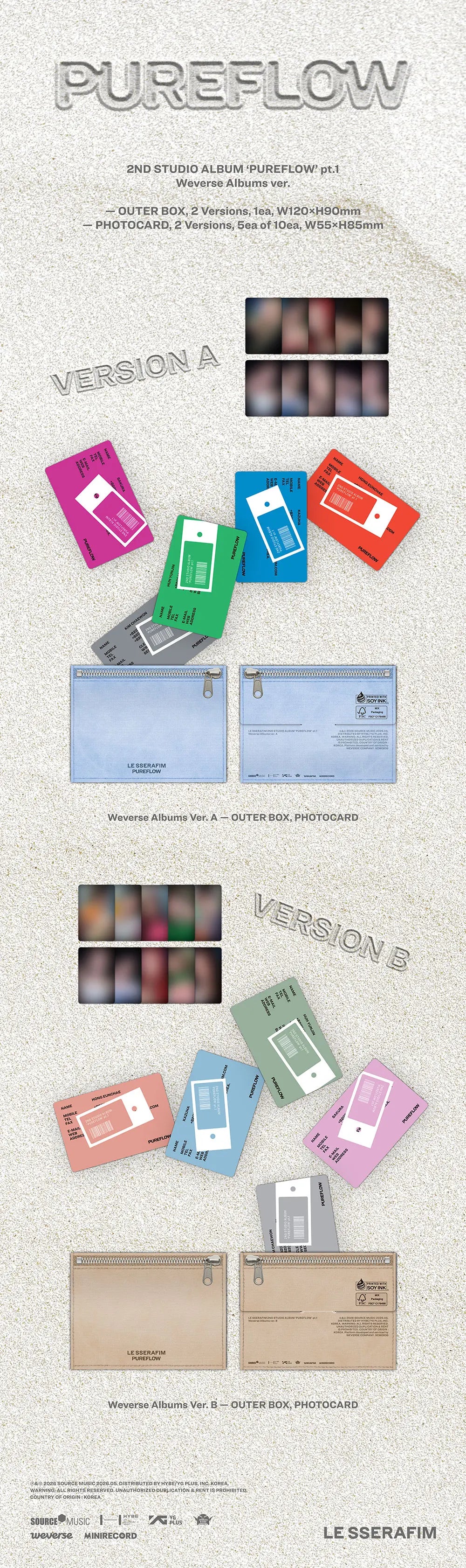 'PUREFLOW' Pt. 1 by Le Sserafim - Weverse Version