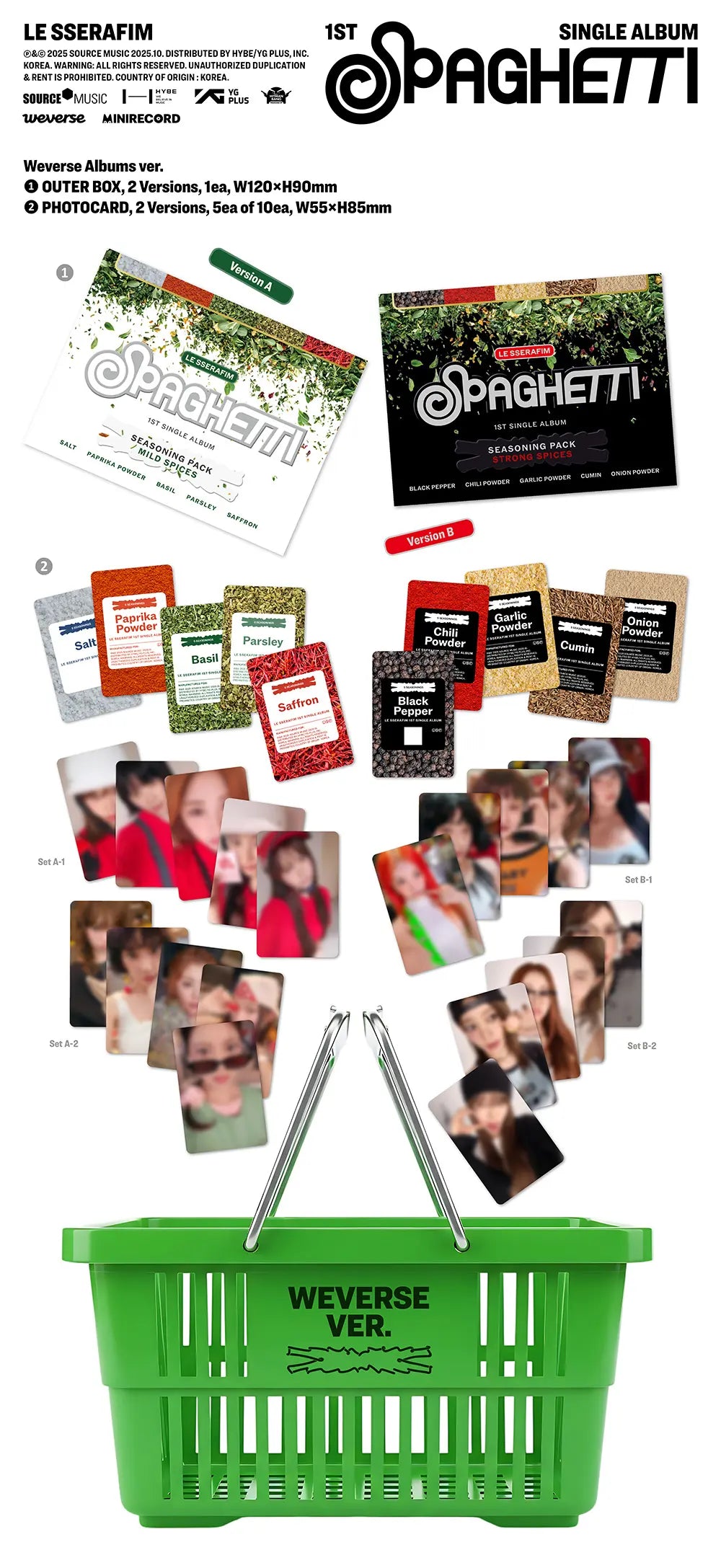 Spaghetti by Le Sserafim - Weverse Album Version