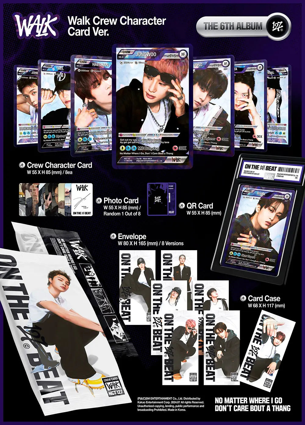 Walk by NCT 127 - Walk Crew Character Card Version