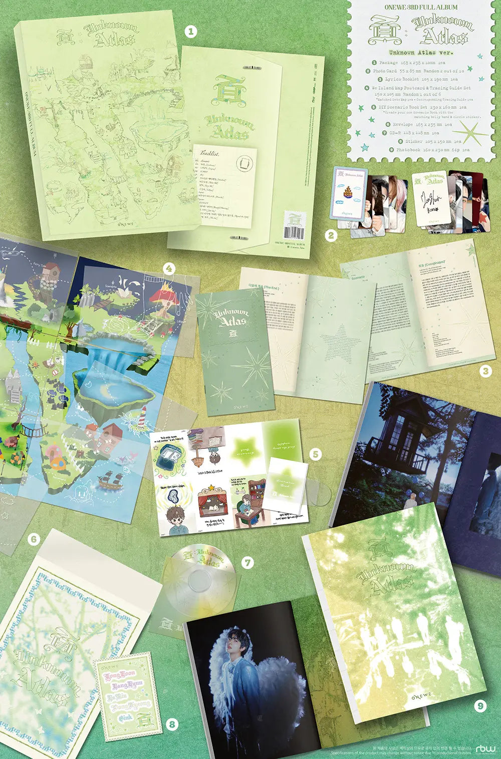 面 : Unknown Atlas BY ONEWE - Unknown Atlas Version