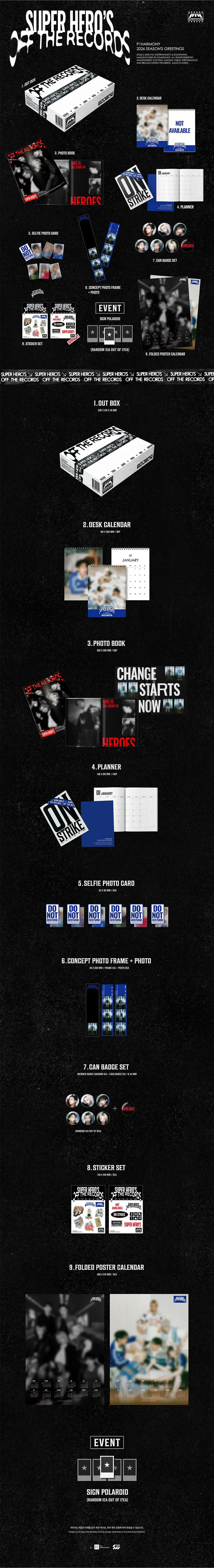 P1Harmony 2026 Season's Greetings 'Super Hero's Off The Records'