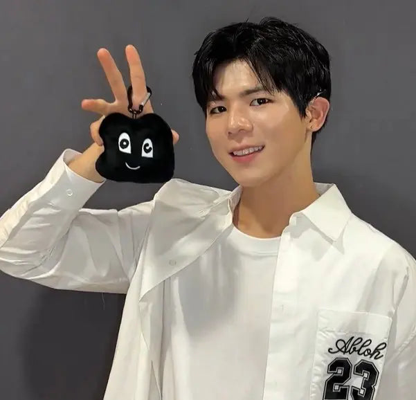 Happy Bean x Big Ocean  Limited Edition Doll Keychain with Photocard