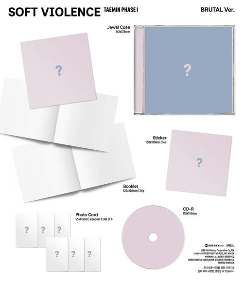 PHASE 1: Soft Violence by Taemin - Jewel Case Version