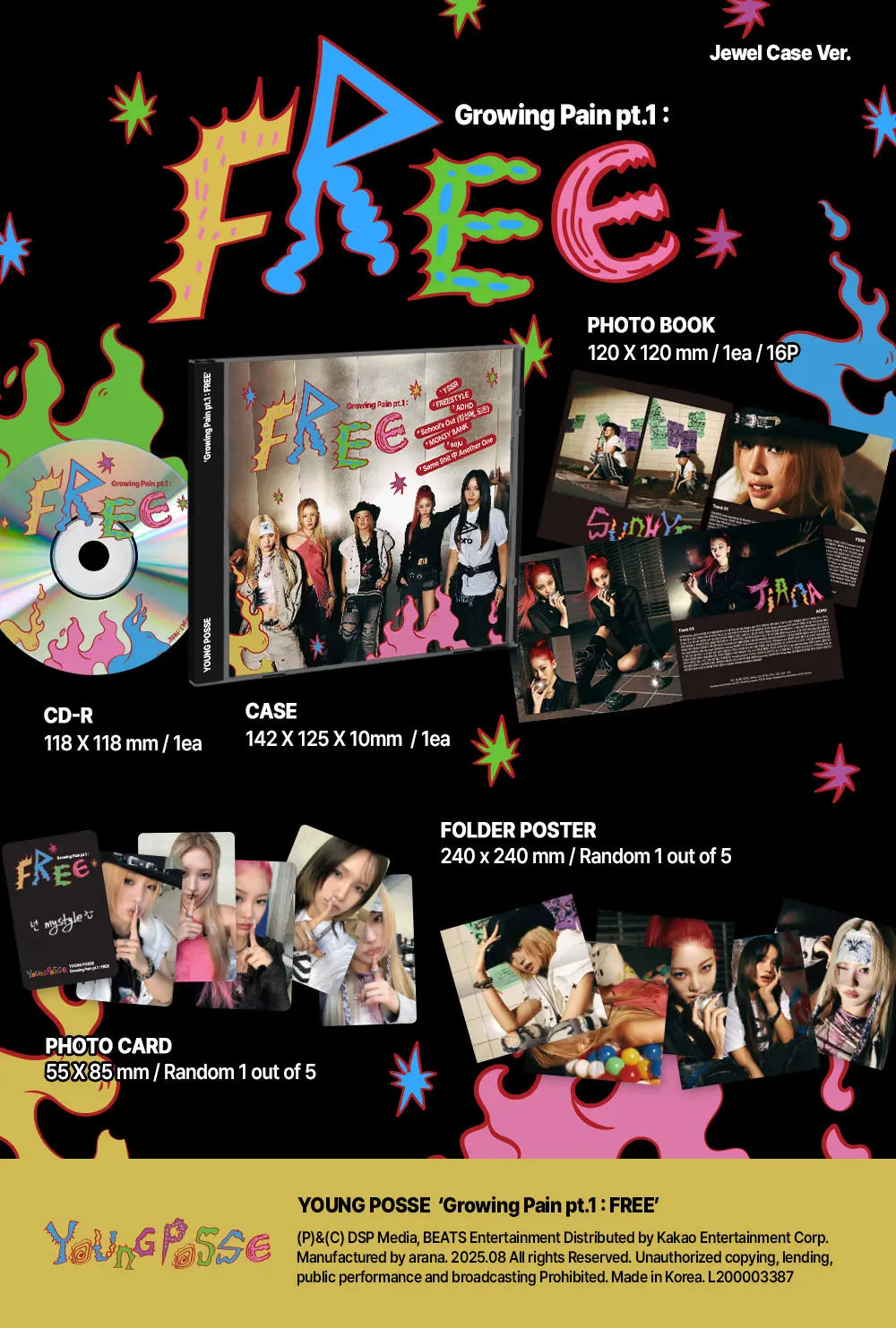 Growing Pain pt.1: FREE by Young Posse - Jewel Case Version
