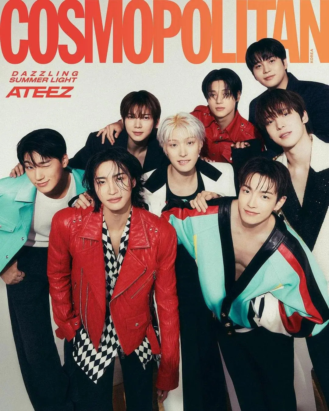 Ateez Cosmopolitan July 2024 Group Magazine Cover - Type A