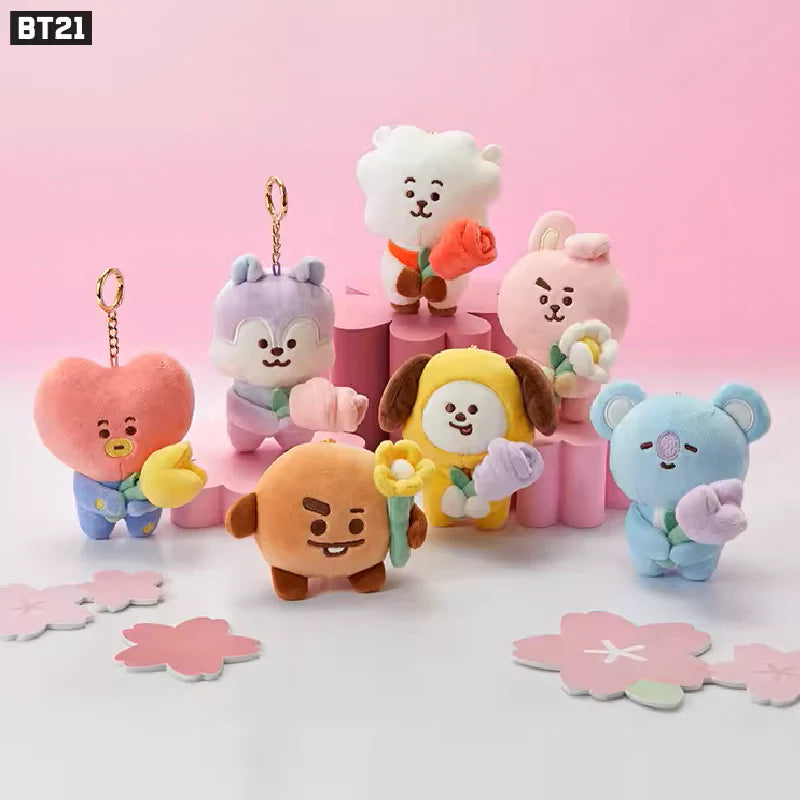 BT21 Spring Days Mini Doll Plush Keyring - MANG