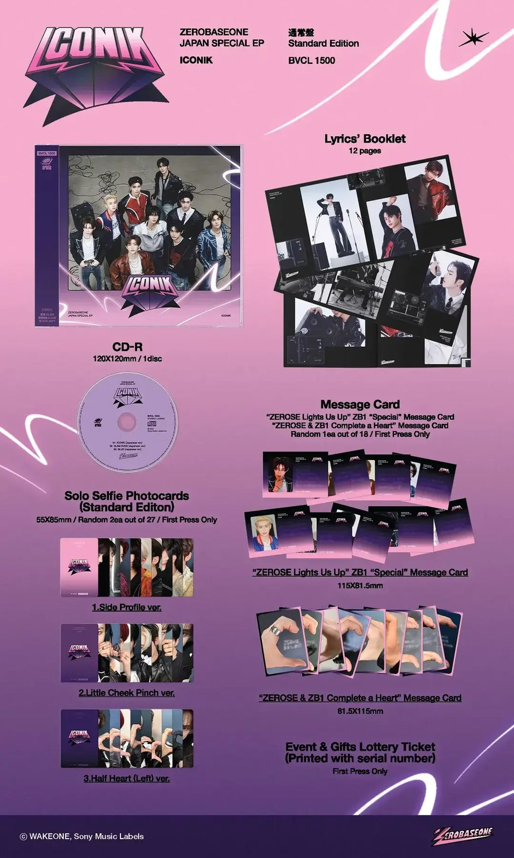 ICONIK Japan Special EP by ZEROBASEONE - Standard Edition