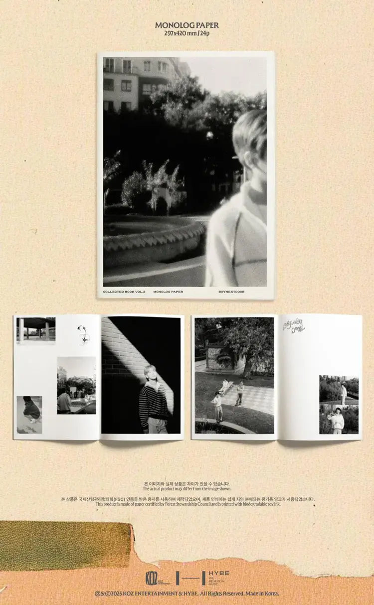 BOYNEXTDOOR Collected Book Vol.2 Monolog Paper