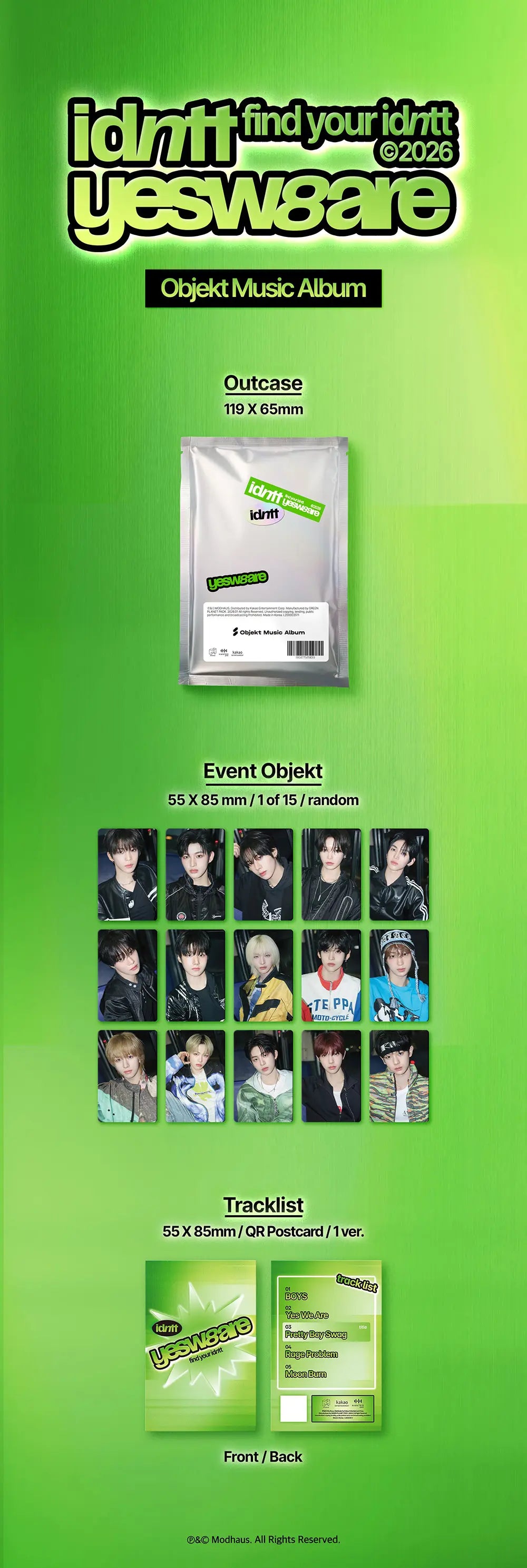 unevermet 1st Mini Album by idntt - Objekt Music Album Version