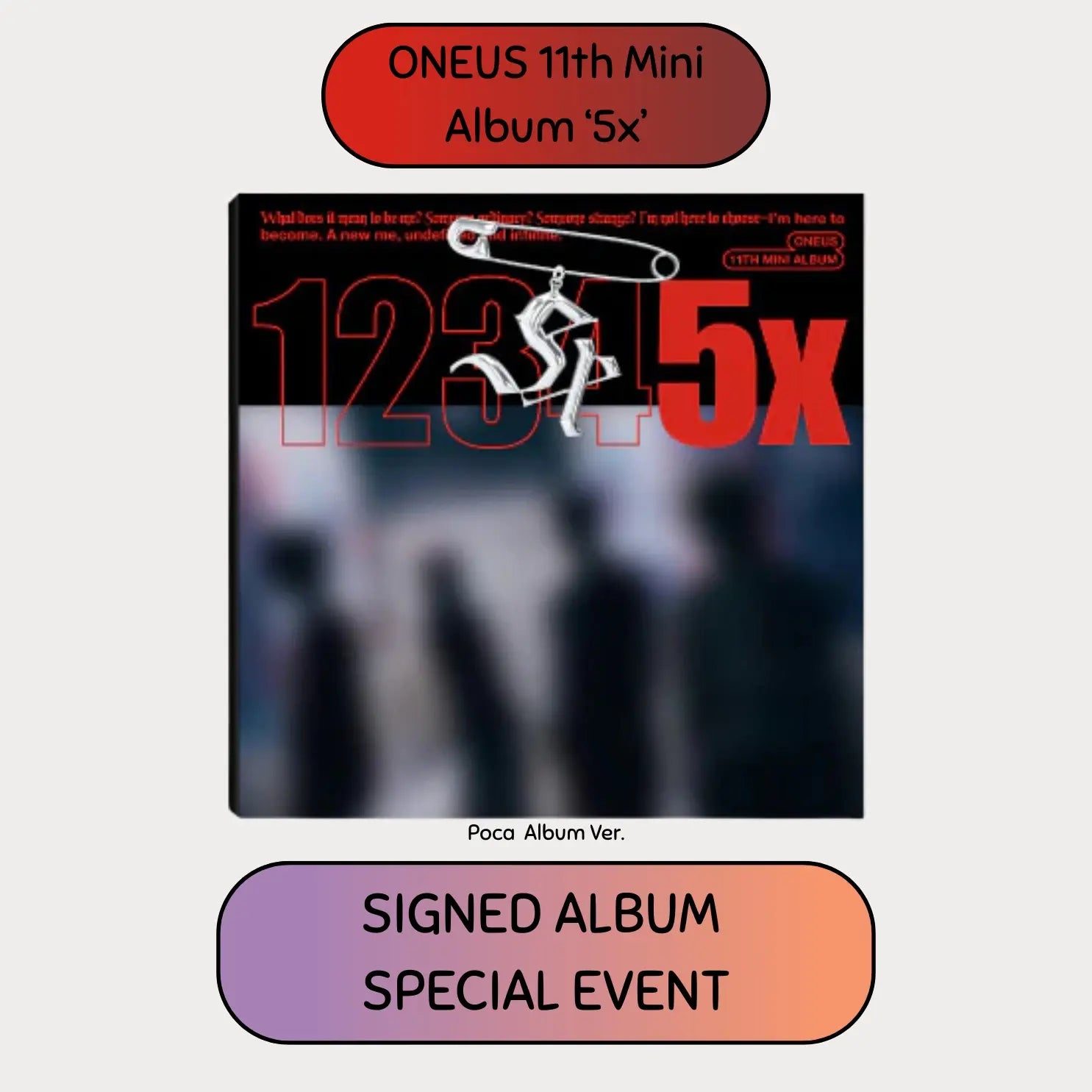 *SIGNED ALBUM & LUCKY DRAW EVENT* 5x by ONEUS - Pocaalbum Version