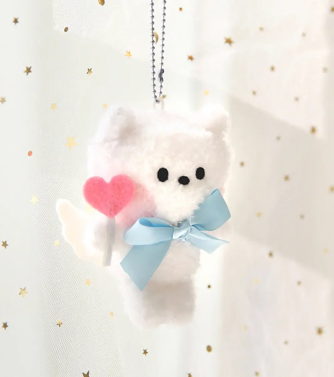 BT21 X Monopoly Collab MD - Minini Plush Keyring - Angel Version