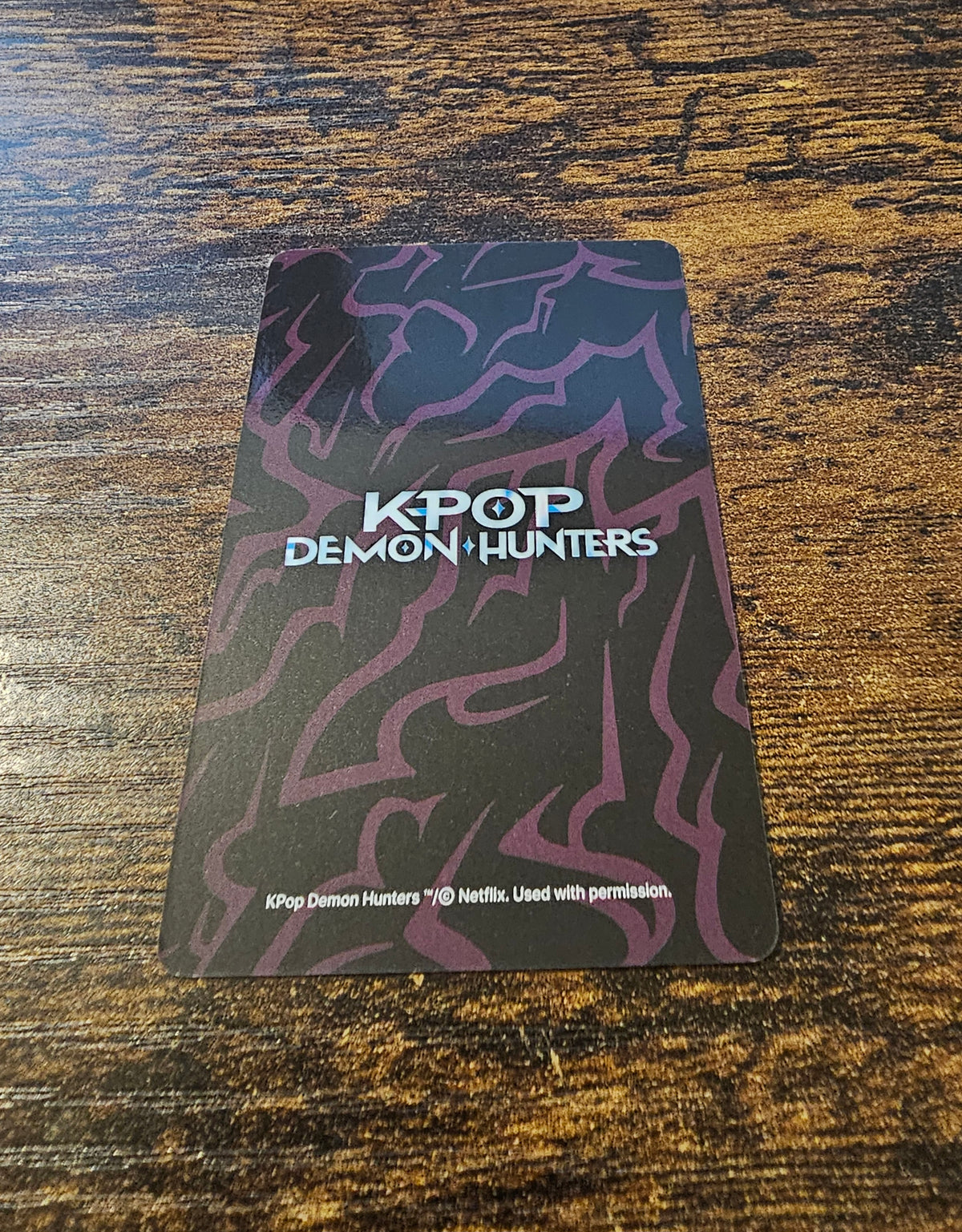 K-pop Demon Hunters Official Lightstick Pre-order Benefit Holo Photocard - Abby