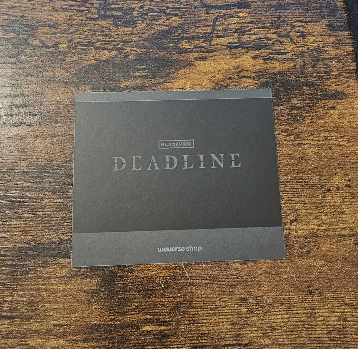 Blackpink 'Deadline' Weverse Pre-order Benefit Postcard