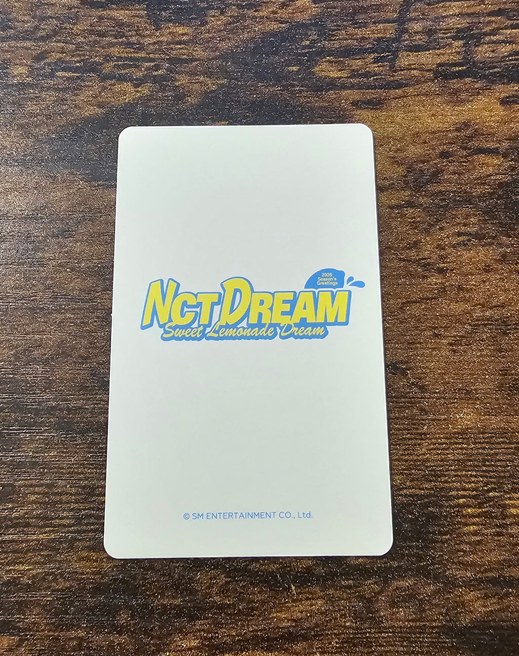 NCT Dream Season's Greetings 2026 Pre-order Benefit Photocard
