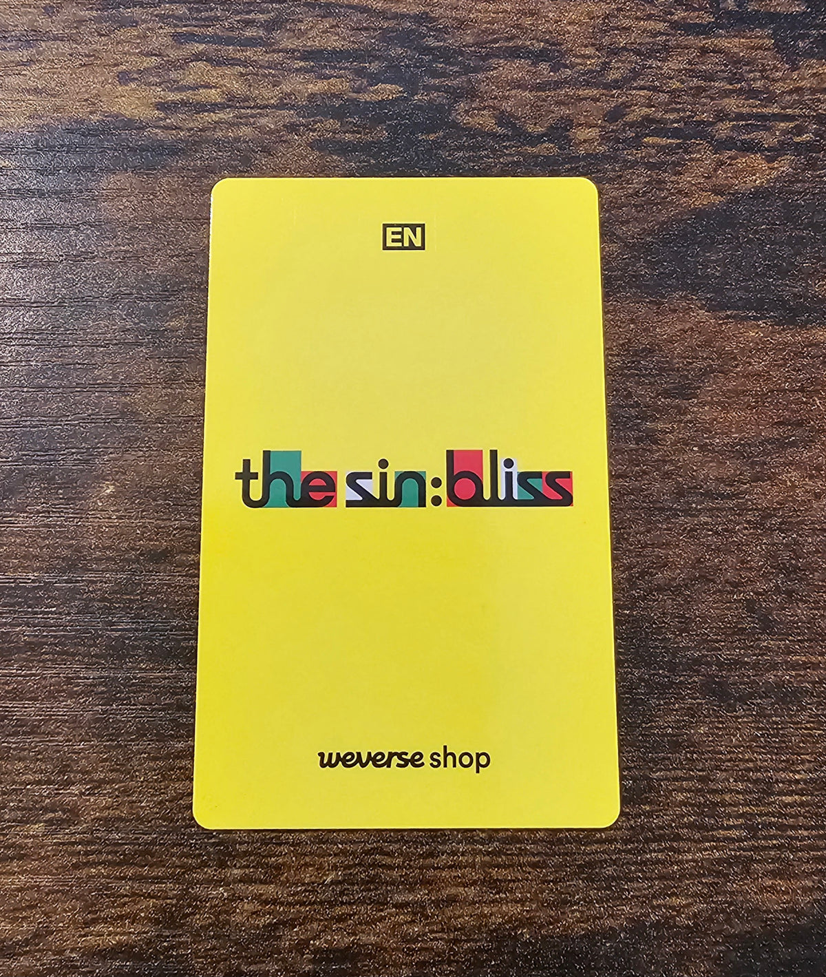 Enhypen 'The Sin: Bliss' Weverse Pre-order Benefit Photocard (Engene Ver.) - Jungwon
