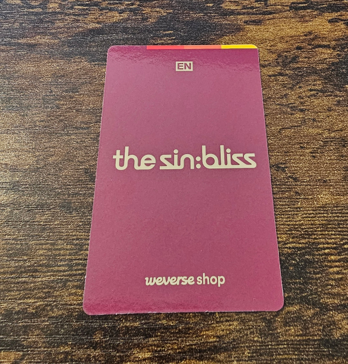 Enhypen 'The Sin: Bliss' Weverse Pre-order Benefit Photocard - Sunghoon