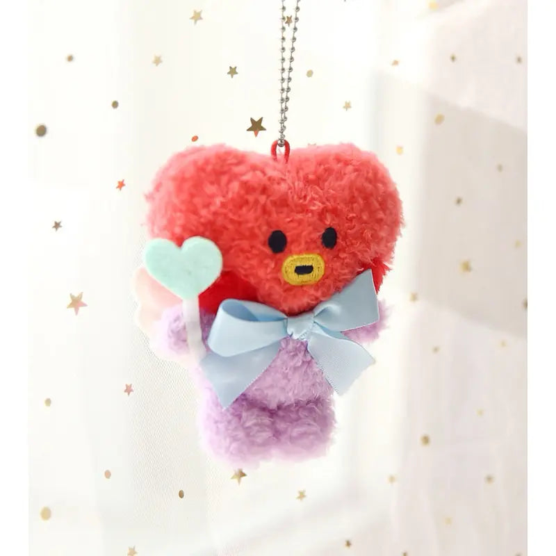 BT21 X Monopoly Collab MD - Minini Plush Keyring - Angel Version